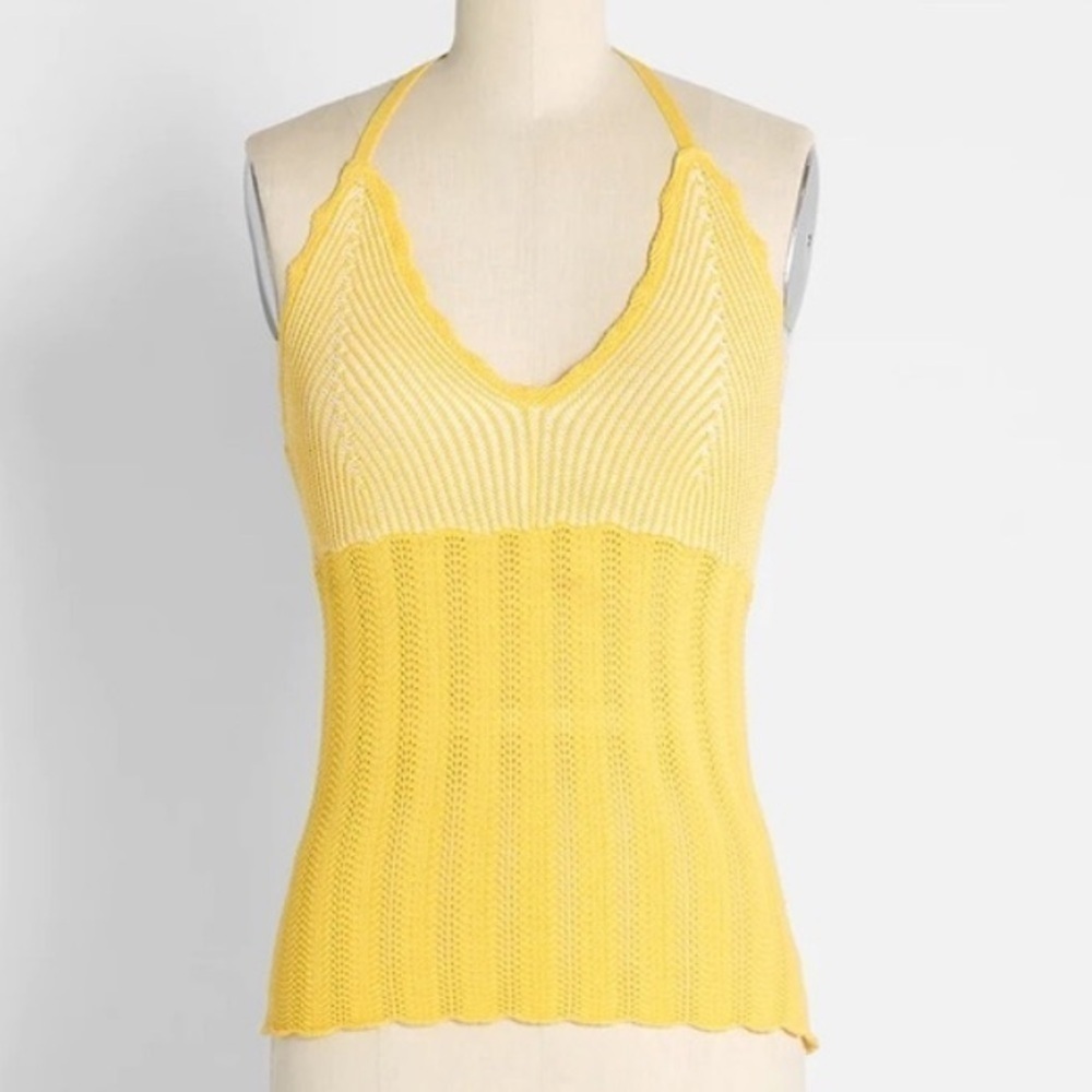ModCloth Sun Rays For Days Crochet Halter Top